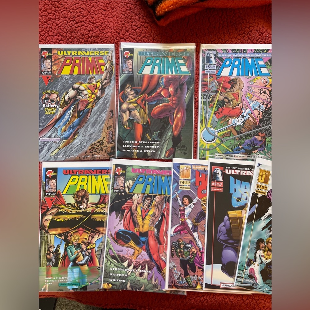 Malibu comics Ultraverse Prime and Hard Case set of 8